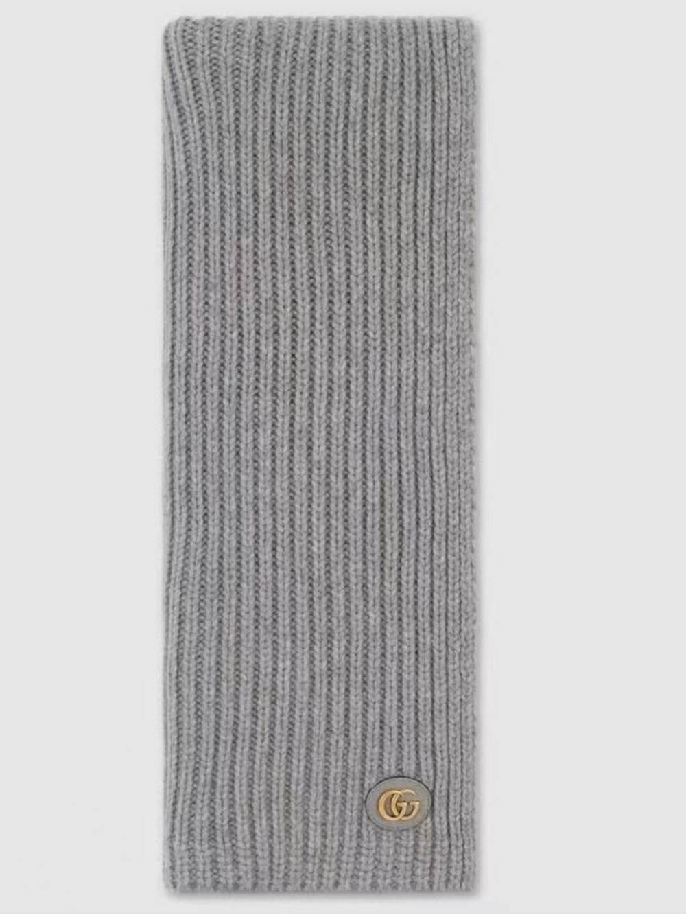 Gucci Wool Cashmere Scarf with Double G